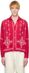 Harago White Beadwork Shirt