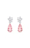 Harakh Cascade Cherry Drop 18k Rose Gold Morganite Earrings