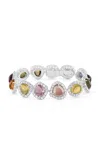 Harakh Cascade Festive 18k White Gold Tourmaline Bracelet