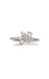 Harakh Haveli 18k White Gold Diamond Ring In White