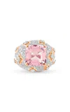 Harakh Mandala 18k Gold Morganite Ring In Pink