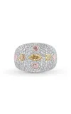 Harakh Raindrop 18k Gold Diamond Secret Melange Ring In Gold