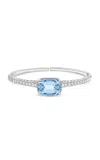 Harakh Raindrop Monaco Azure 18k White Gold Aquamarine Bangle