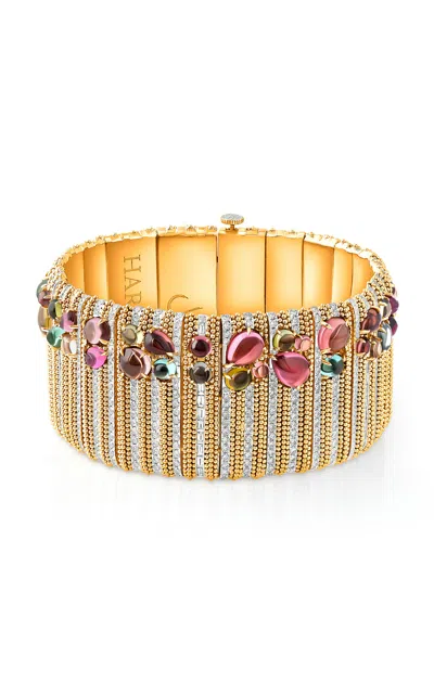Harakh Sunlight Vibrant Buds 18k Yellow Gold Tourmaline Bracelet