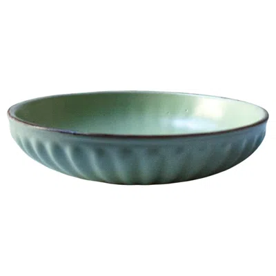 Pre-owned Harald Östergren Glazed Ceramic Pale Green Swedish Grace Bowl,  For Upsala Ekeby