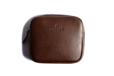 Harber London Dopp Kit - Deep Brown