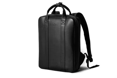 Harber London Men's Leather Backpack - Black