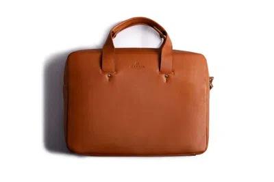 Harber London Men's Orange Everyday Leather Briefcase - Tan In Brown
