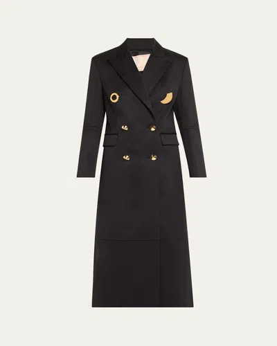 Harbison Michael Coat In Black Wool