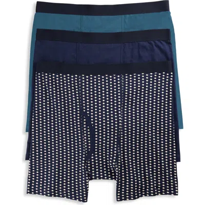 Harbor Bay By Dxl 3-pk Boxer Briefs In Peacoat