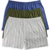 HARBOR BAY BY DXL HARBOR BAY BY DXL 3-PK STRIPED KNIT BOXERS