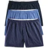 Harbor Bay By Dxl 3-pk Woven Boxers In Blue