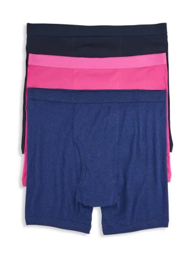 Harbor Bay By Dxl Big & Tall 3-pk Boxer Briefs In Multi