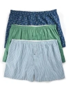Harbor Bay By Dxl Big & Tall 3-pk Paisley Woven Boxers