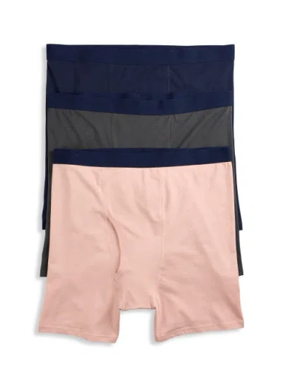 Harbor Bay By Dxl Big & Tall 3-pk Active Stretch 4 Inch Boxer Briefs V3 In Multi