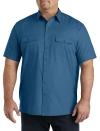 Harbor Bay By Dxl Co-pilot Sport Shirt In Blue Ashes