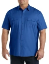Harbor Bay By Dxl Co-pilot Sport Shirt In Blue Quartz