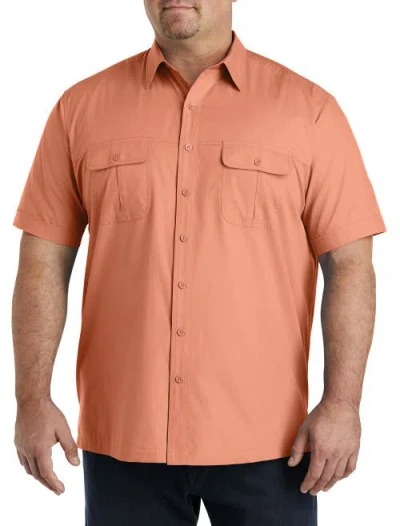 Harbor Bay By Dxl Co-pilot Sport Shirt In Copper Tan