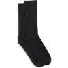Harbor Bay By Dxl Big & Tall Continuous Comfort 2-pk Casual Socks In Black
