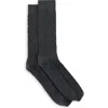 Harbor Bay By Dxl Big & Tall Continuous Comfort 2-pk Casual Socks In Gray