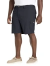 Harbor Bay By Dxl Big & Tall Continuous Comfort Cotton Cargo Shorts In Black
