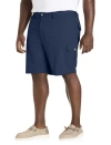 Harbor Bay By Dxl Big & Tall Continuous Comfort Cotton Cargo Shorts In Navy