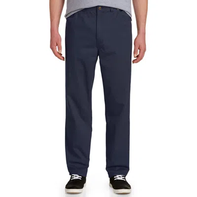 Harbor Bay By Dxl Big & Tall Continuous Comfort Pants In Blue