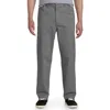 Harbor Bay By Dxl Big & Tall Continuous Comfort Pants In Gray