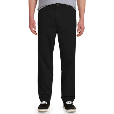 Harbor Bay By Dxl Big & Tall Continuous Comfort Pants In Black