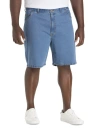 Harbor Bay By Dxl Big & Tall Continuous Comfort Stretch Jean Shorts In Blue