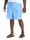 Harbor Bay By Dxl Big & Tall Crosshatched Swim Trunks In Blue