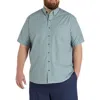 Harbor Bay By Dxl Big & Tall Easy-care Check Sport Shirt