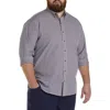 Harbor Bay By Dxl Big & Tall Easy-care Check Sport Shirt In Blue Multi