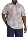 Harbor Bay By Dxl Big & Tall Easy-care Plaid Sport Shirt In Multi