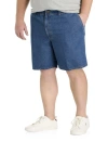 Harbor Bay By Dxl Big & Tall Elastic Waist Jean Shorts In Stonewash