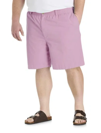 Harbor Bay By Dxl Big & Tall Elastic-waist Shorts In Purple