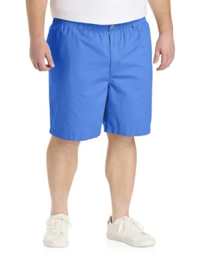 Harbor Bay By Dxl Big & Tall Elastic-waist Shorts In Greanada Blue