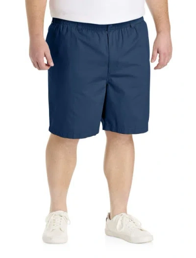 Harbor Bay By Dxl Big & Tall Elastic-waist Shorts In Navy
