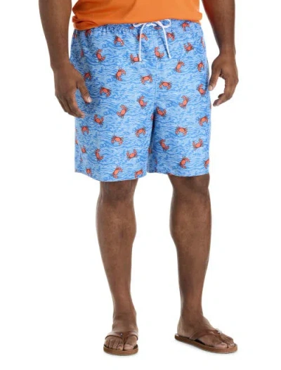 Harbor Bay By Dxl Big & Tall Happy Crabby Swim Trunks In Multi