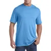 Harbor Bay By Dxl Moisture-wicking Jersey T-shirt In Azure Blue