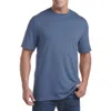 Harbor Bay By Dxl Moisture-wicking Jersey T-shirt In Bering Sea