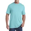 Harbor Bay By Dxl Big & Tall Moisture-wicking Jersey T-shirt In Blue