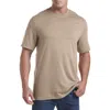 Harbor Bay By Dxl Big & Tall Moisture-wicking Jersey T-shirt In Dune