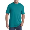 Harbor Bay By Dxl Big & Tall Moisture-wicking Jersey T-shirt In Fanfare