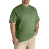 Harbor Bay By Dxl Big & Tall Moisture-wicking Jersey T-shirt In Green