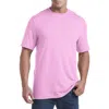 Harbor Bay By Dxl Big & Tall Moisture-wicking Jersey T-shirt In Pink