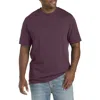 Harbor Bay By Dxl Big & Tall Moisture-wicking Jersey T-shirt In Purple