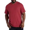 Harbor Bay By Dxl Moisture-wicking Jersey V-neck T-shirt In Chili Pepper