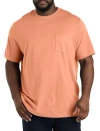 Harbor Bay By Dxl Moisture-wicking Pocket T-shirt In Copper Tan