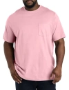 Harbor Bay By Dxl Moisture-wicking Pocket T-shirt In Rose Elegance